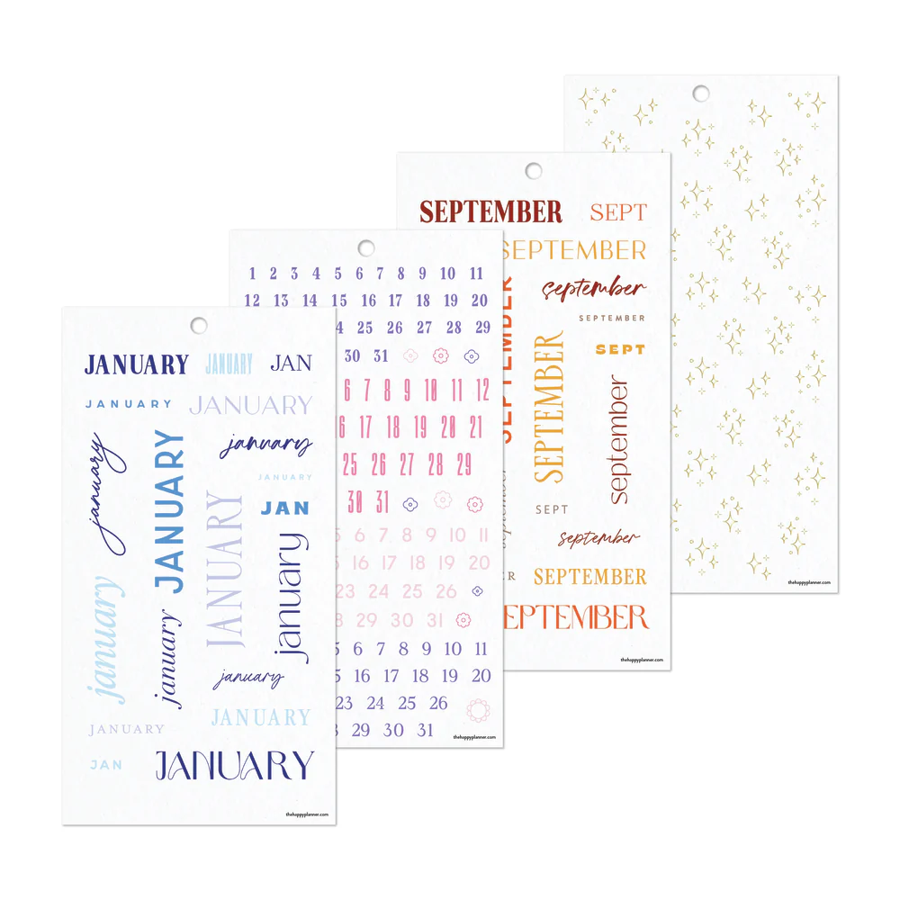 Colorful Months - Value Pack Stickers 10 Colorful Months - Value Pack Stickers