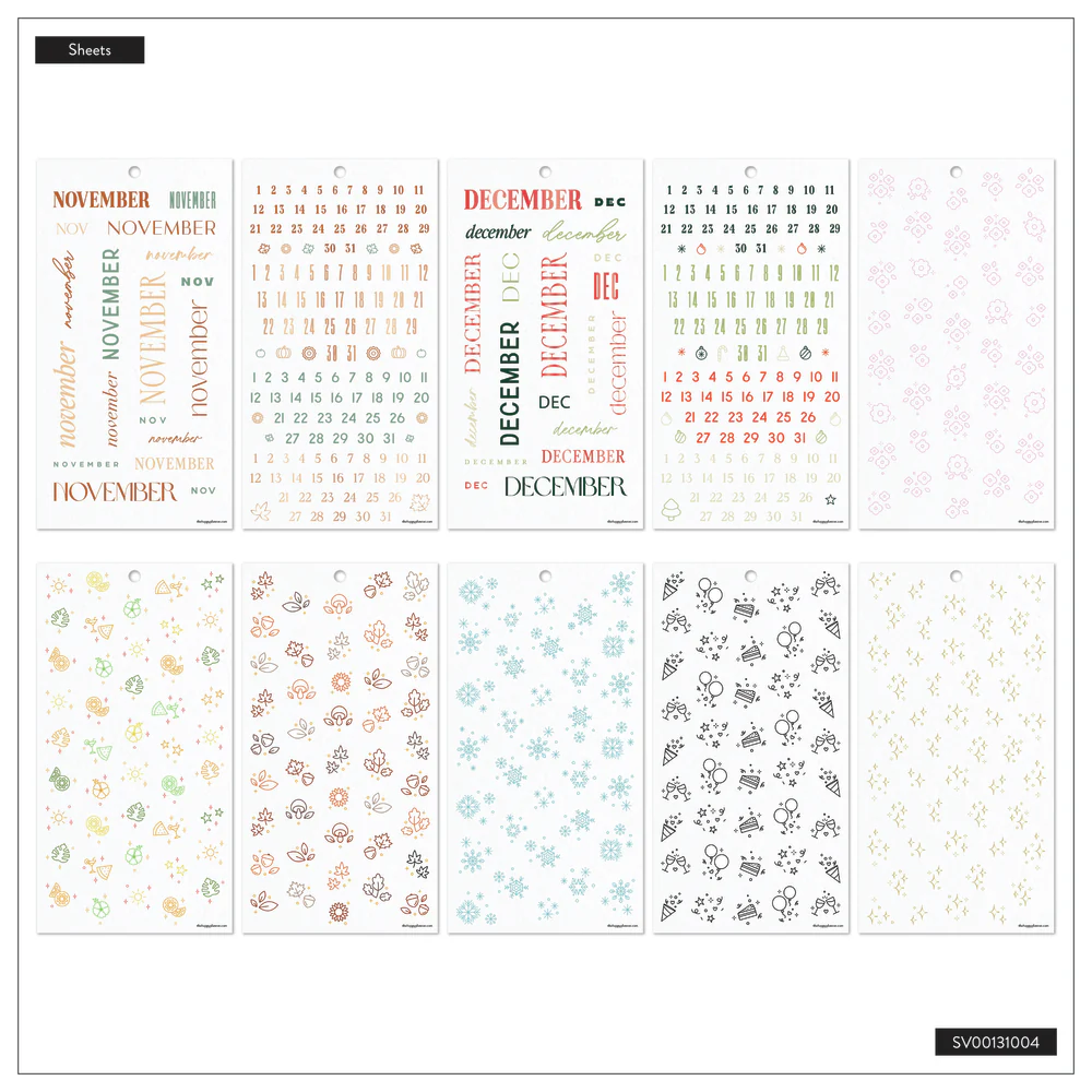 Colorful Months - Value Pack Stickers 8 Colorful Months - Value Pack Stickers