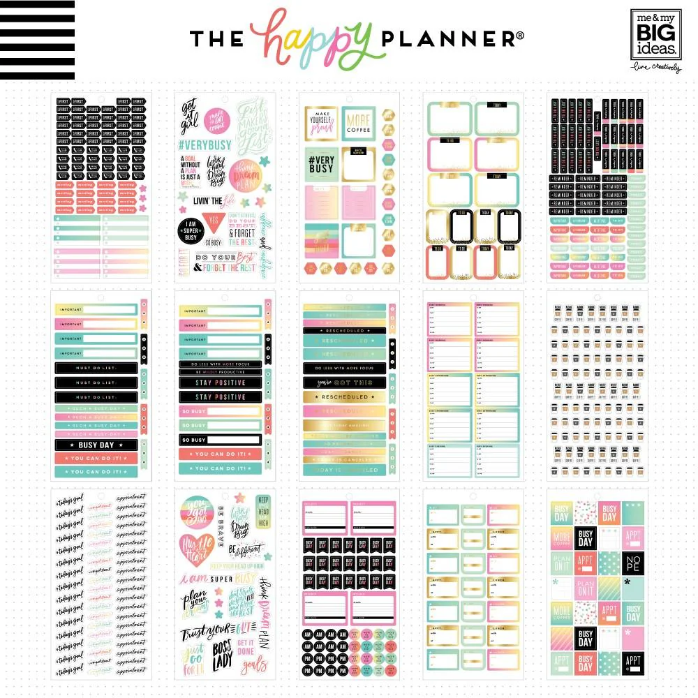 Value Pack Stickers - Productivity - Mini