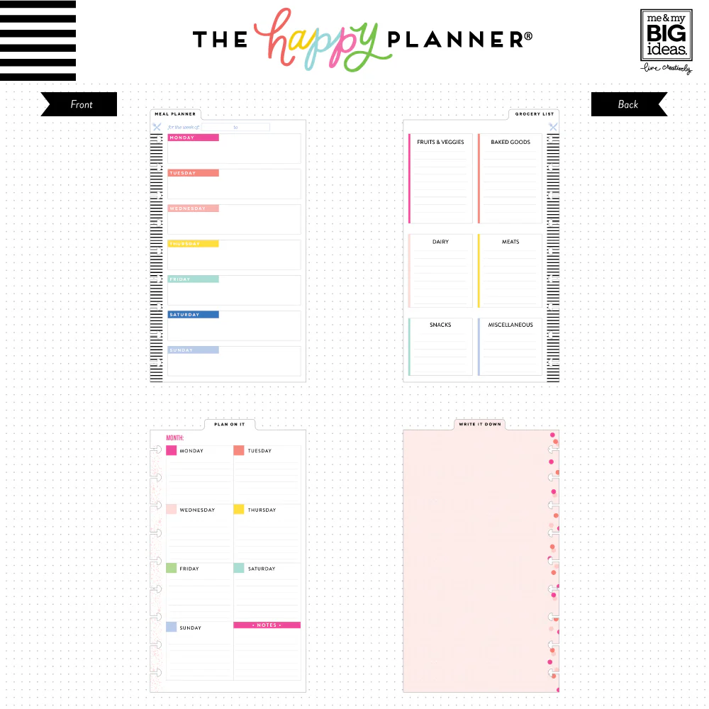 Classic Wet Erase Boards - Meal Planner