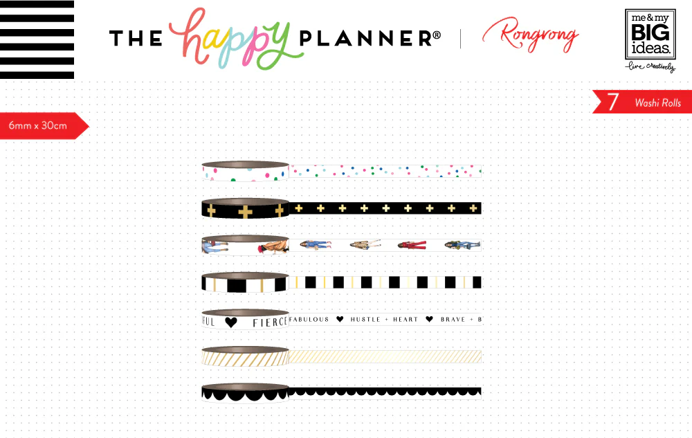 Washi Tape - Rongrong - Black & White