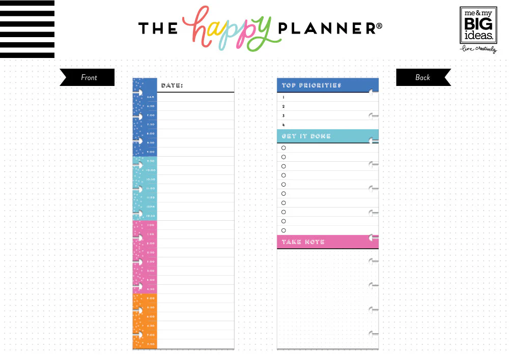 By the Hour - Big Half Sheet Filler Paper - 60 Sheets