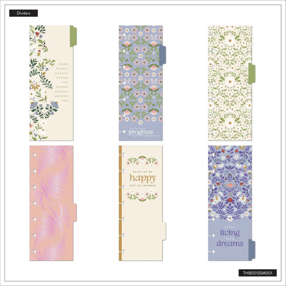 Botanical Blooms - Skinny Mini Undated Planner Bundle 8 Botanical Blooms - Skinny Mini Undated Planner Bundle