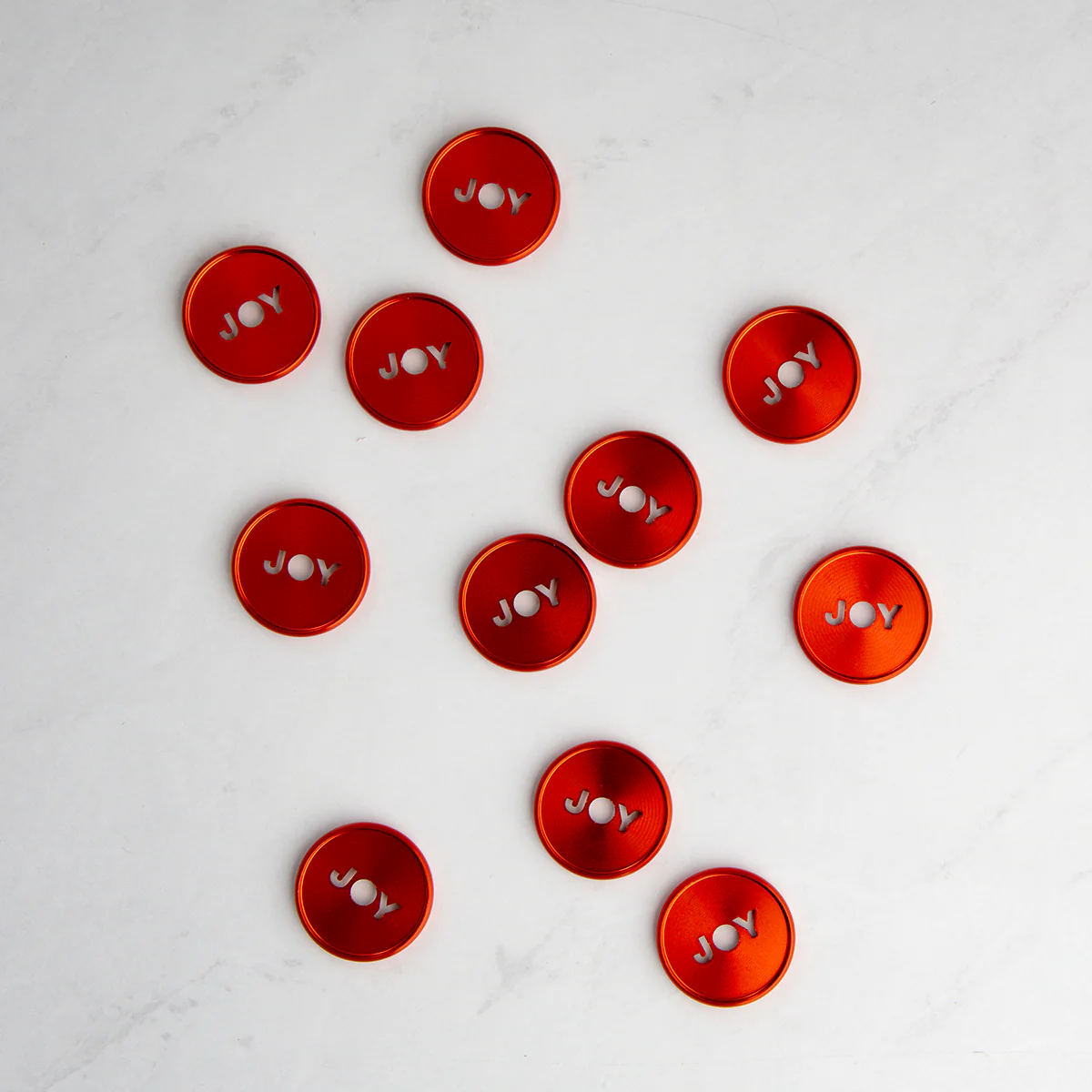 Red Joy Cutout - Medium Metal Disc Set 3 Red Joy Cutout - Medium Metal Disc Set
