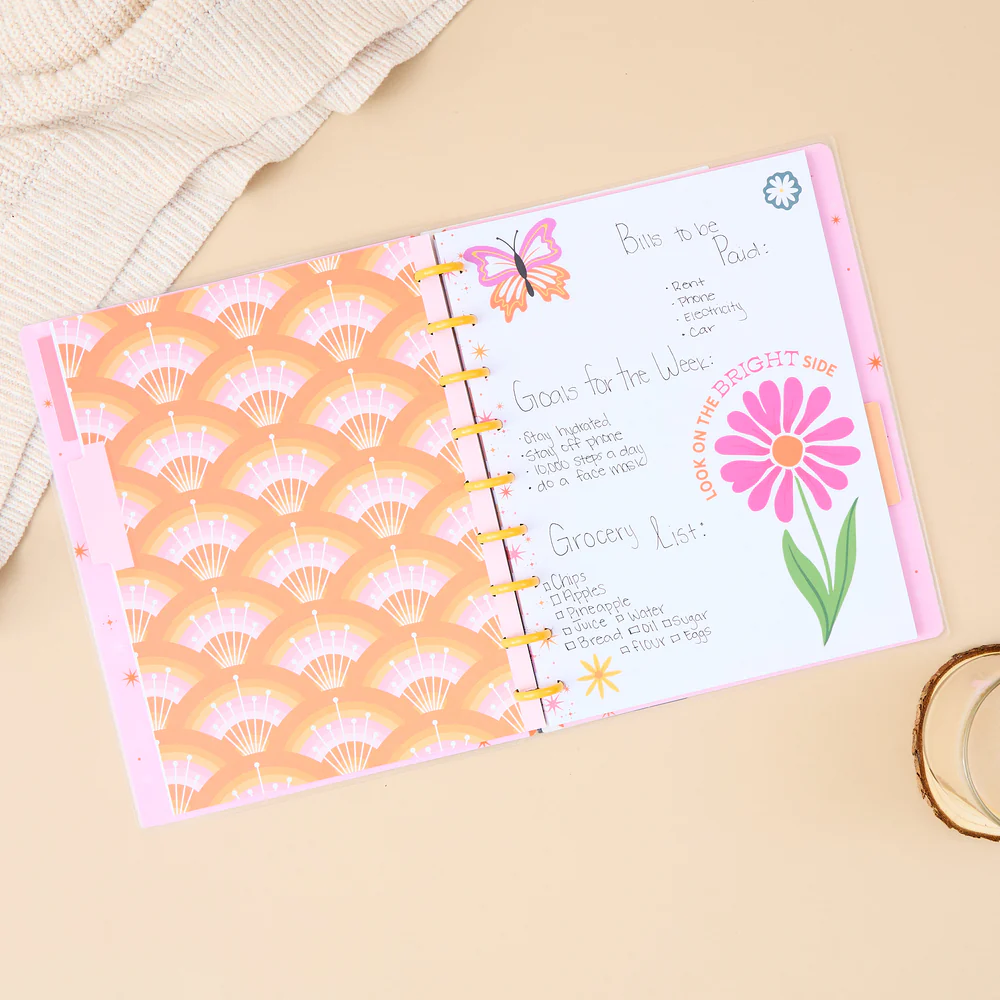 Cat Coq x Happy Planner Retro Sunset - Dotted Lined Classic Notebook - 60 Sheets