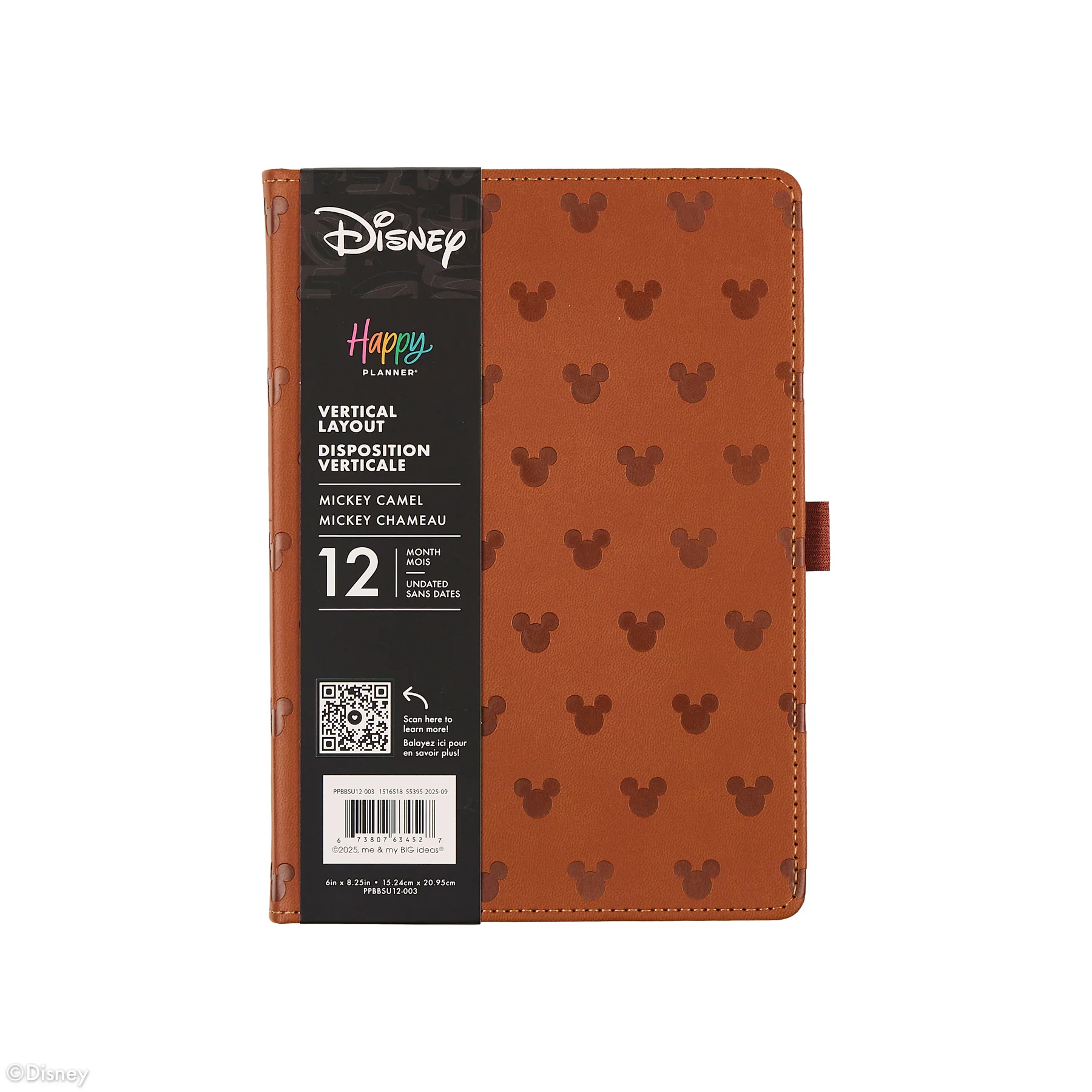 Undated Premium Camel Disney Mickey Mouse Book Bound Planner - SMALL VERTICAL LAYOUT - 12 MONTHS 13 Undated Premium Camel Disney Mickey Mouse Book Bound Planner - SMALL VERTICAL LAYOUT - 12 MONTHS