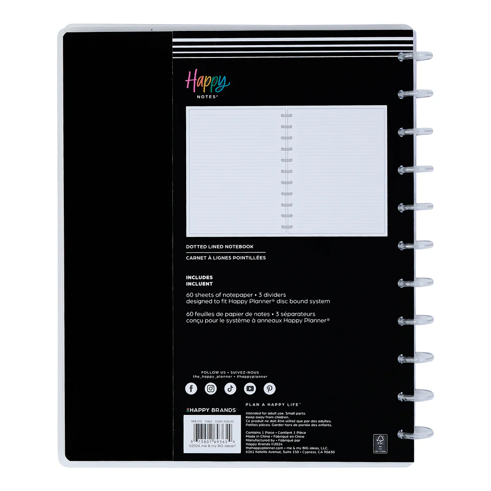 Neutral Chic - Dotted Lined Big Notebook - 60 Sheets 9 Neutral Chic - Dotted Lined Big Notebook - 60 Sheets