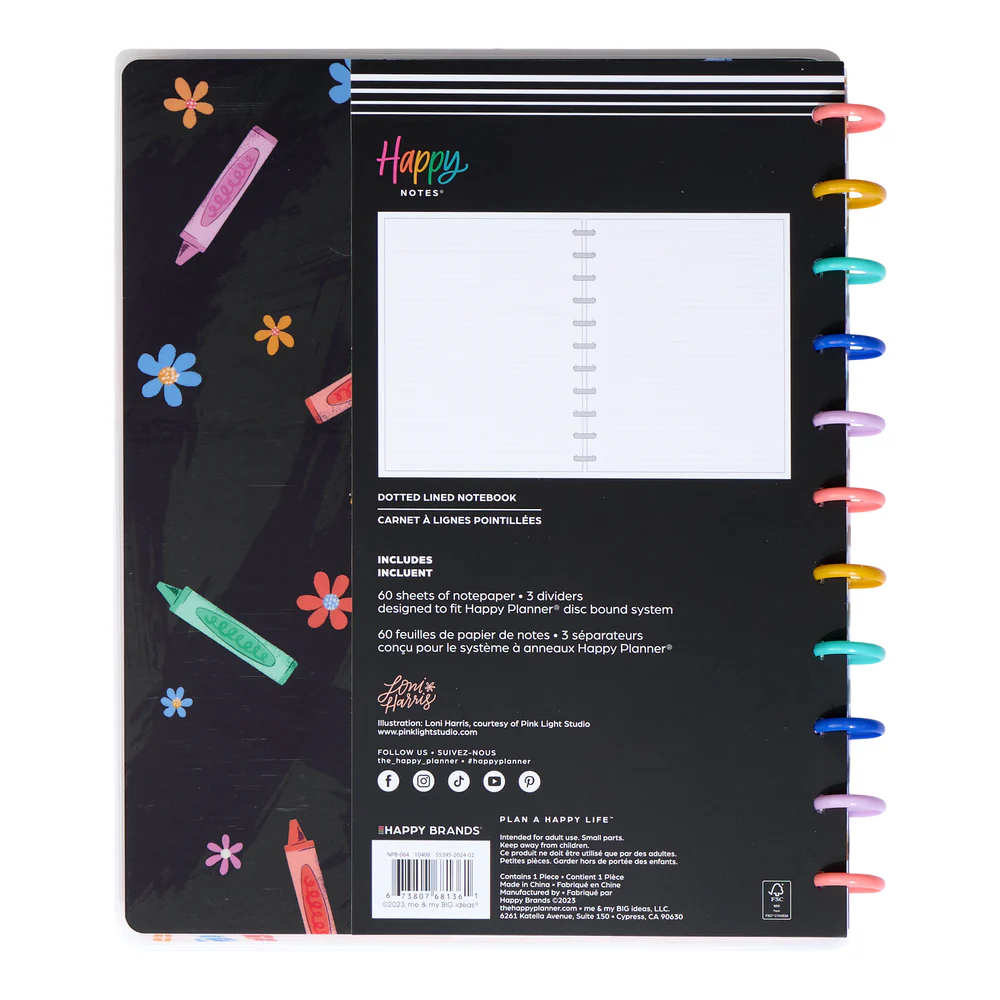 Classroom Brights Teacher - Dotted Lined Big Notebook - 60 Sheets 10 Classroom Brights Teacher - Dotted Lined Big Notebook - 60 Sheets