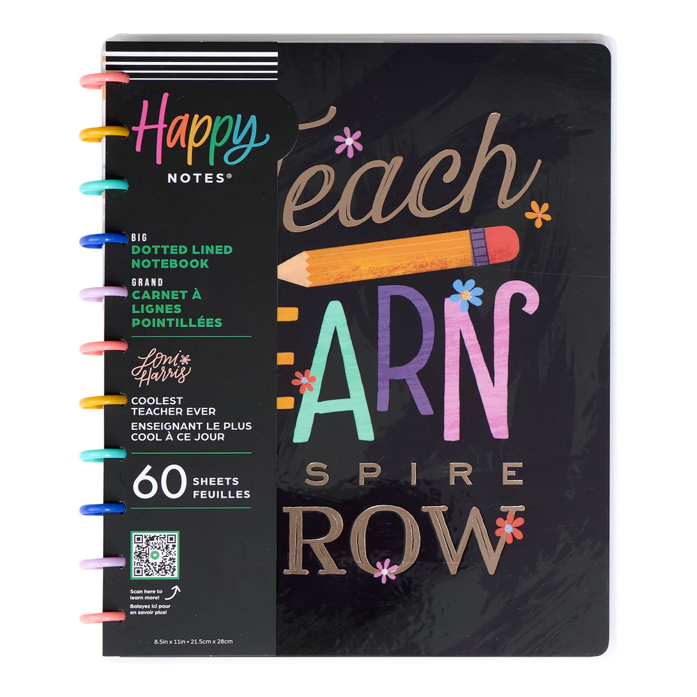 Classroom Brights Teacher - Dotted Lined Big Notebook - 60 Sheets 9 Classroom Brights Teacher - Dotted Lined Big Notebook - 60 Sheets