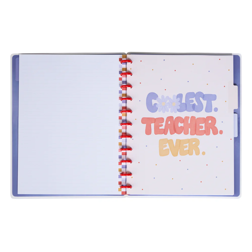 Coolest Teacher Ever - Dotted Lined Big Notebook - 60 Sheets 6 Coolest Teacher Ever - Dotted Lined Big Notebook - 60 Sheets