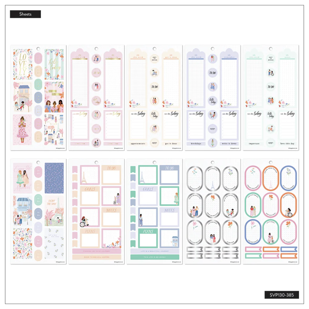 Happy In Paris - Value Pack Stickers 6 Happy In Paris - Value Pack Stickers