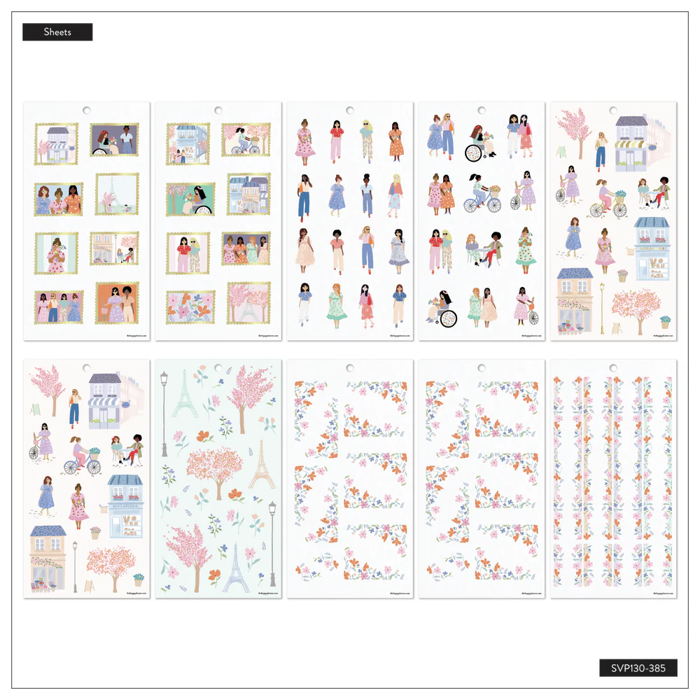 Happy In Paris - Value Pack Stickers 8 Happy In Paris - Value Pack Stickers