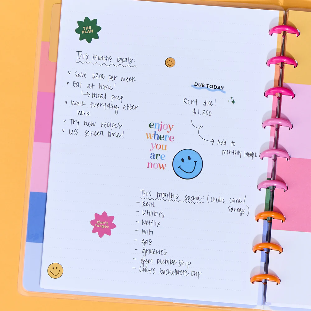 Playful Brights Student - Dotted Lined Classic Notebook - 60 Sheets