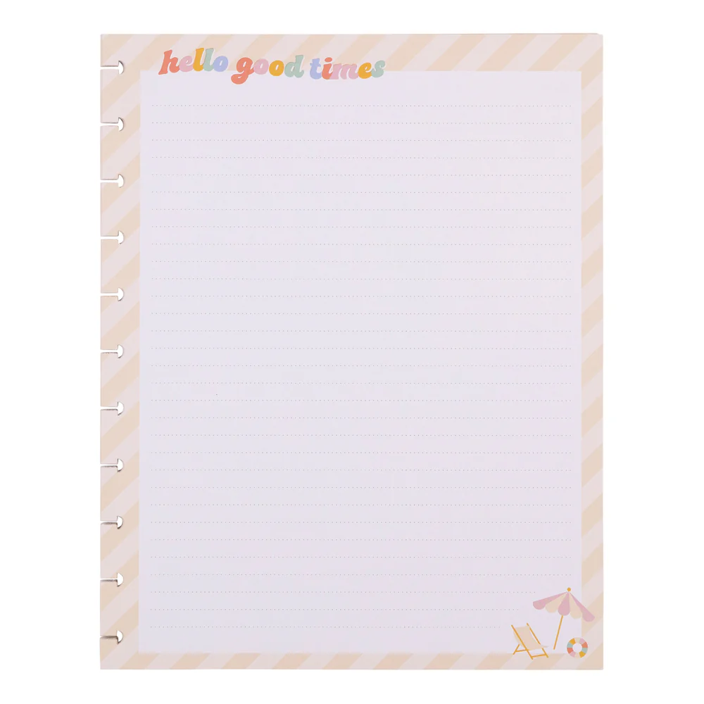 Boardwalk Ice Cream - Dotted Lined Big Filler Paper - 40 Sheets