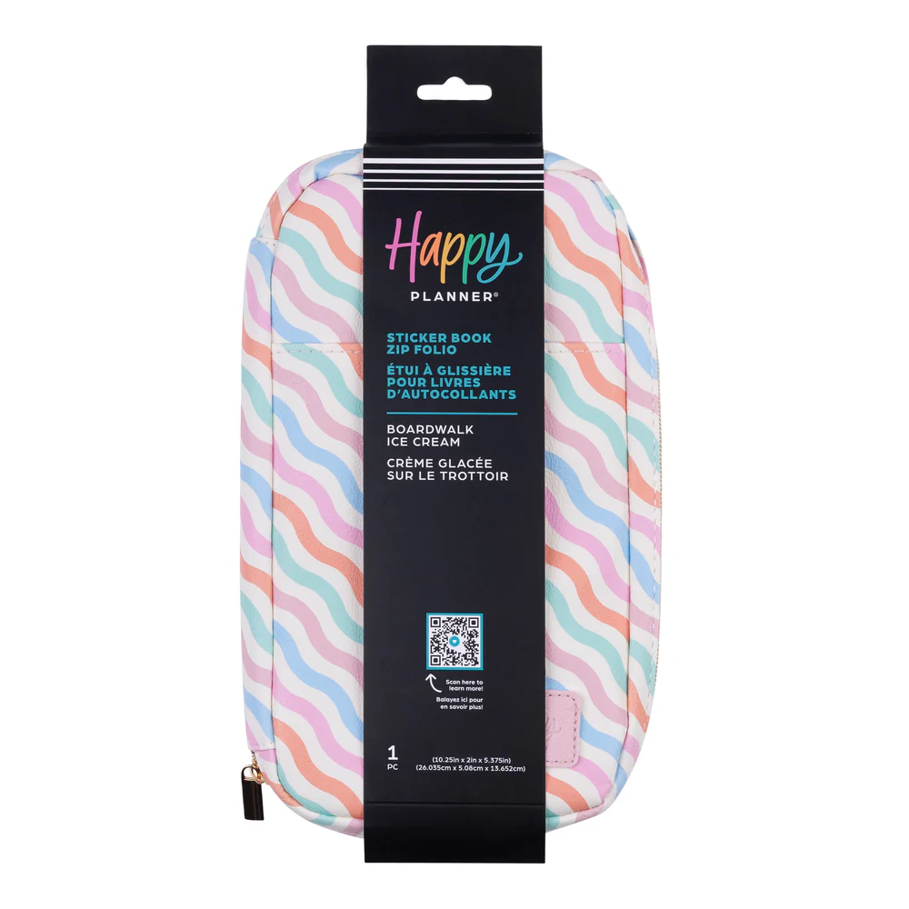 Boardwalk Ice Cream - Sticker Book Zip Folio 5 Boardwalk Ice Cream - Sticker Book Zip Folio