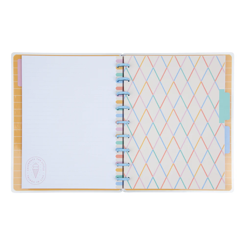 Boardwalk Ice Cream - Dotted Lined Classic Notebook - 60 Sheets