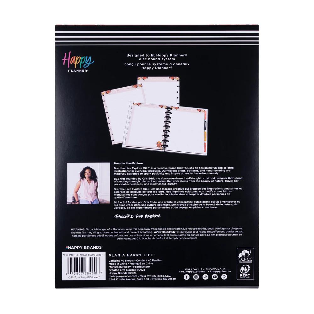 Happy Planner x Breathe Live Explore - Dotted Lined + Dot Grid Classic Filler Paper - 40 Sheets 5 Happy Planner x Breathe Live Explore - Dotted Lined + Dot Grid Classic Filler Paper - 40 Sheets