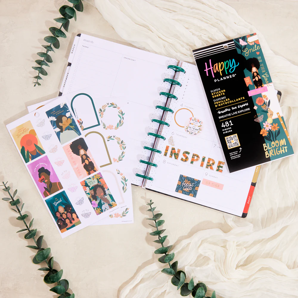 Happy Planner x Breathe Live Explore - Value Pack Stickers