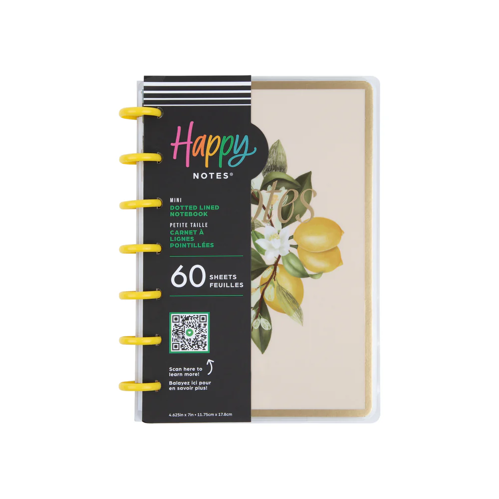 Fruit & Flora - Dotted Lined Mini Notebook - 60 Sheets 7 Fruit & Flora - Dotted Lined Mini Notebook - 60 Sheets
