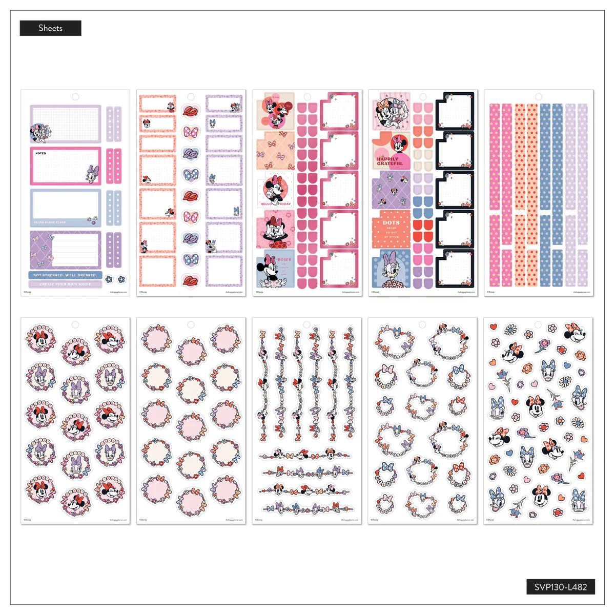Disney Minnie Mouse Bow Happy - Value Pack Stickers 11 Disney Minnie Mouse Bow Happy - Value Pack Stickers