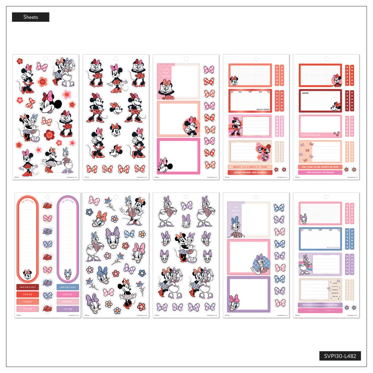 Disney Minnie Mouse Bow Happy - Value Pack Stickers 13 Disney Minnie Mouse Bow Happy - Value Pack Stickers