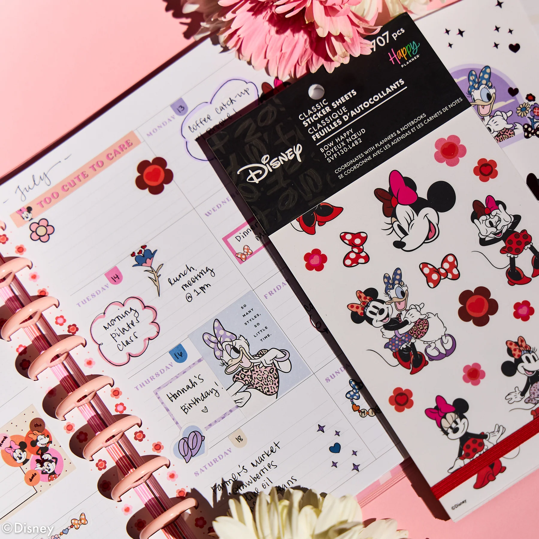 Disney Minnie Mouse Bow Happy - Value Pack Stickers