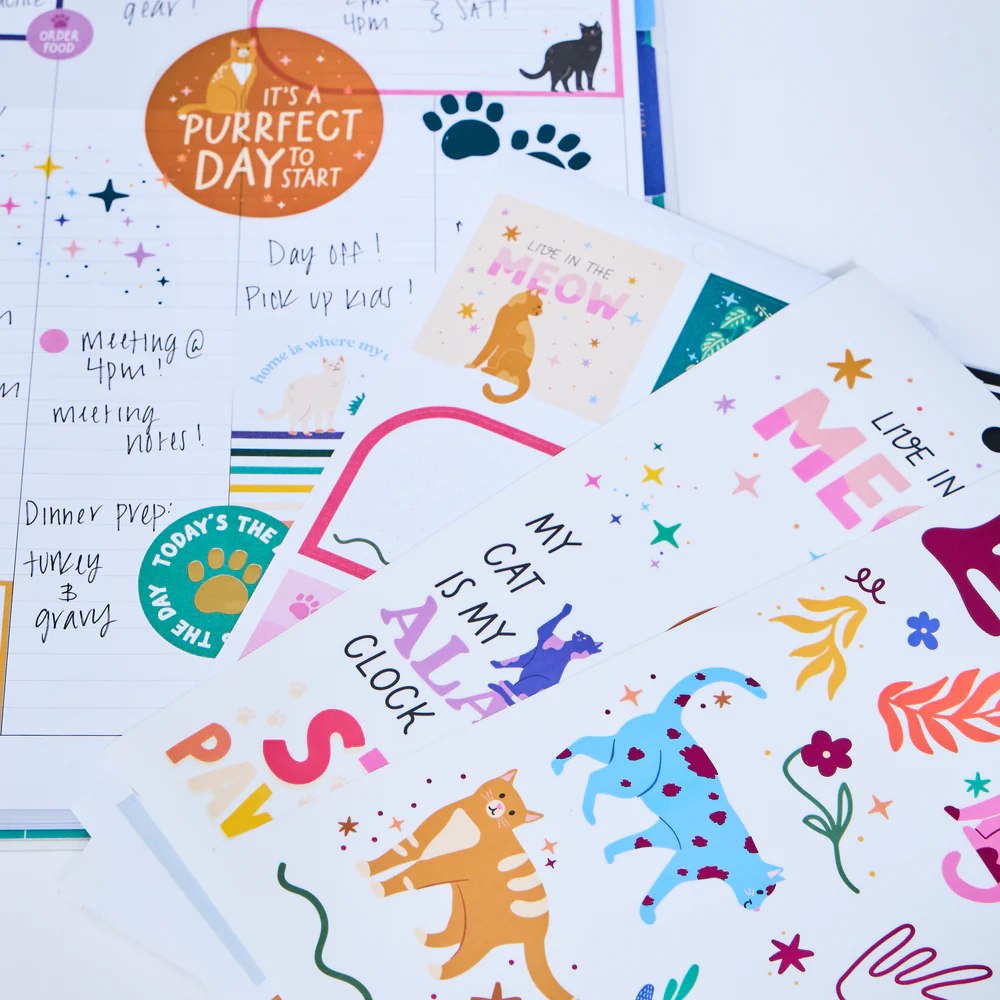 Whimsical Whiskers - Value Pack Stickers - Big 2 Whimsical Whiskers - Value Pack Stickers - Big
