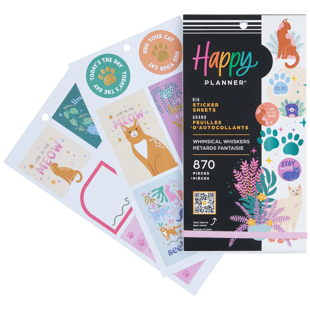 Whimsical Whiskers - Value Pack Stickers - Big 4 Whimsical Whiskers - Value Pack Stickers - Big