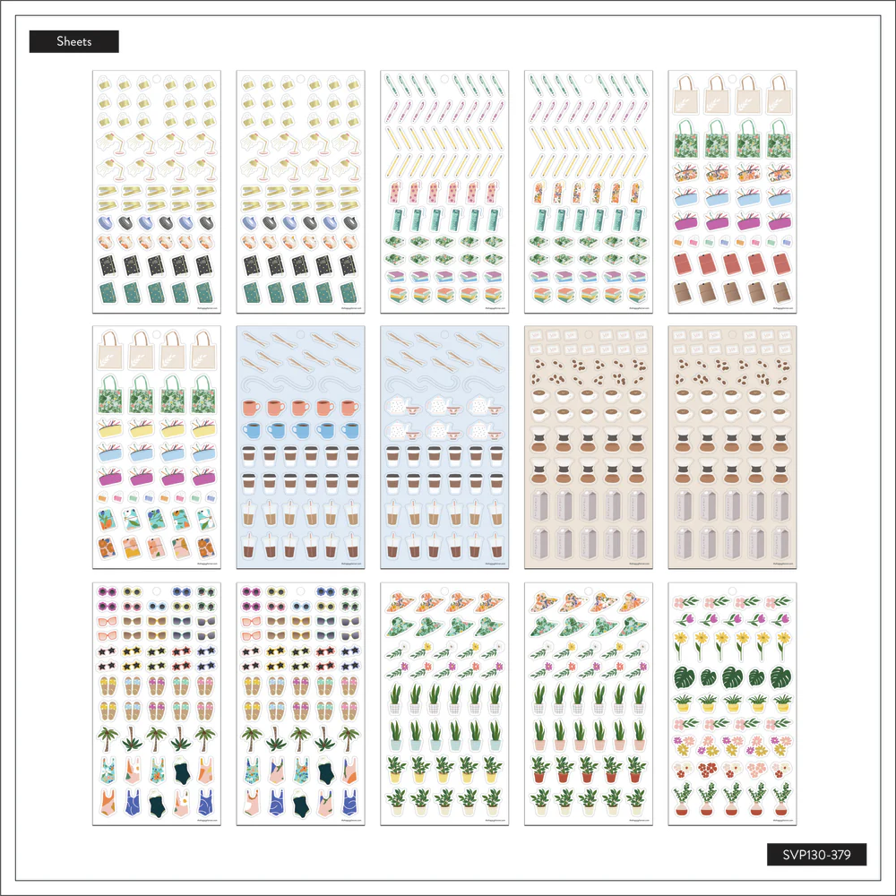 Whimsical Whiskers - Value Pack Stickers - Big 5 Whimsical Whiskers - Value Pack Stickers - Big