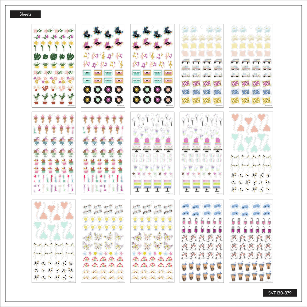 Whimsical Whiskers - Value Pack Stickers - Big 6 Whimsical Whiskers - Value Pack Stickers - Big
