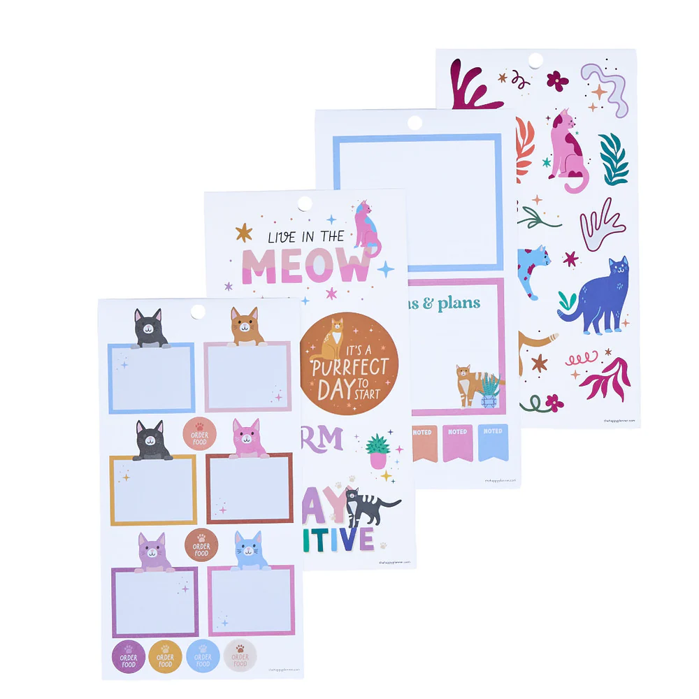 Whimsical Whiskers - Value Pack Stickers - Big 8 Whimsical Whiskers - Value Pack Stickers - Big