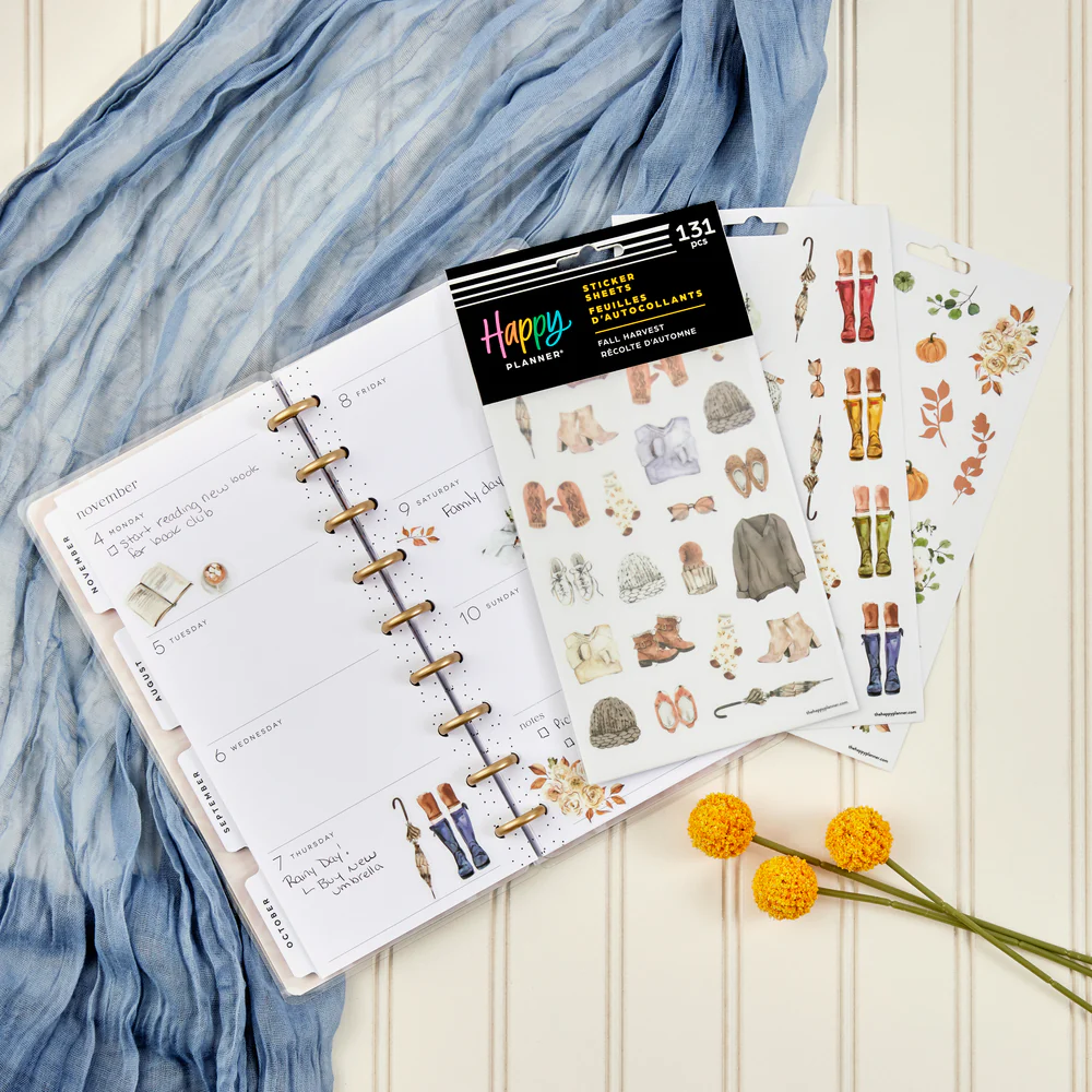 Fall Harvest - 5 Sticker Sheets - The Happy Planner