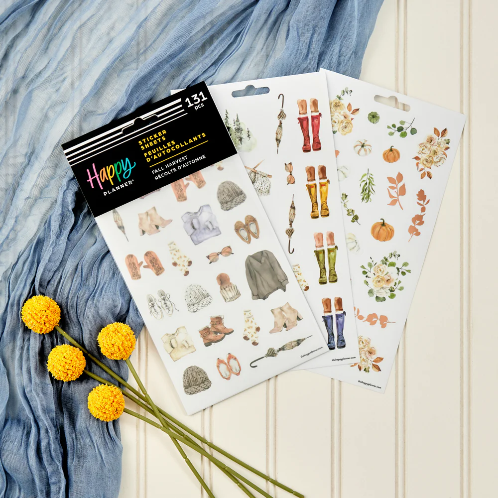 Fall Harvest - 5 Sticker Sheets - The Happy Planner