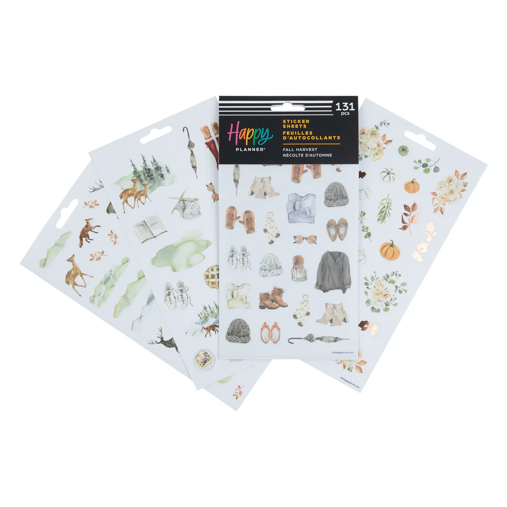 Fall Harvest - 5 Sticker Sheets - The Happy Planner