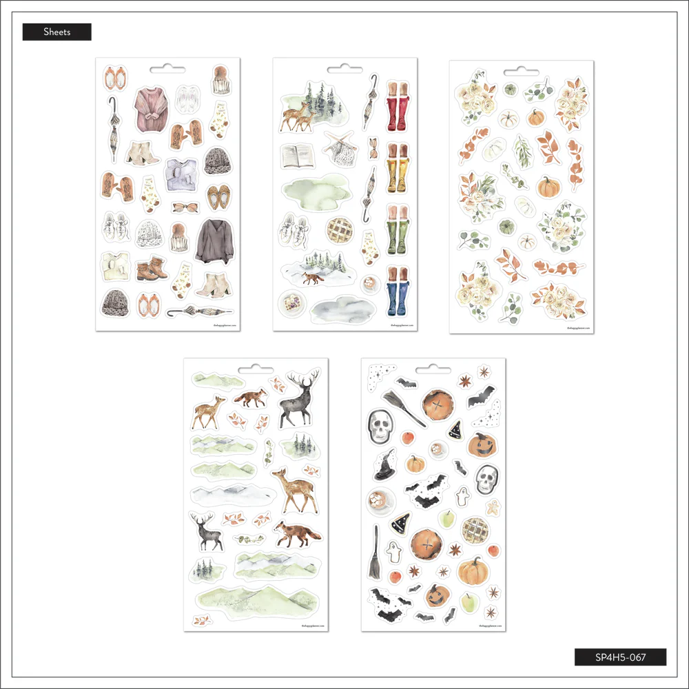 Fall Harvest - 5 Sticker Sheets - The Happy Planner