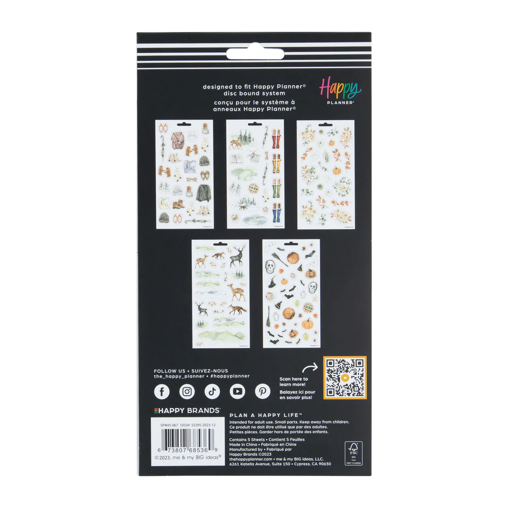 Fall Harvest - 5 Sticker Sheets - The Happy Planner