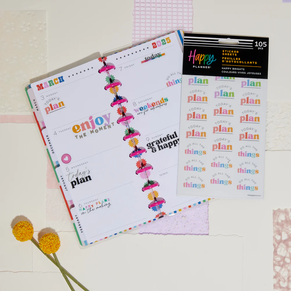Happy Brights - 5 Sticker Sheets - The Happy Planner