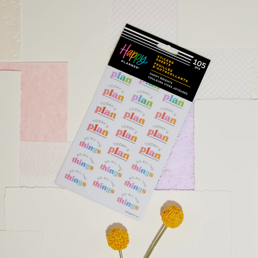 Happy Brights - 5 Sticker Sheets - The Happy Planner
