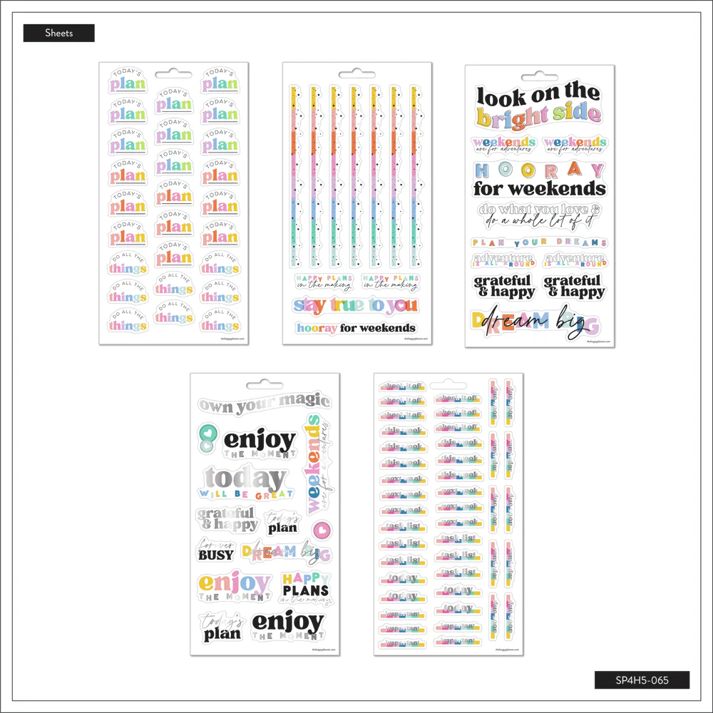 Happy Brights - 5 Sticker Sheets - The Happy Planner