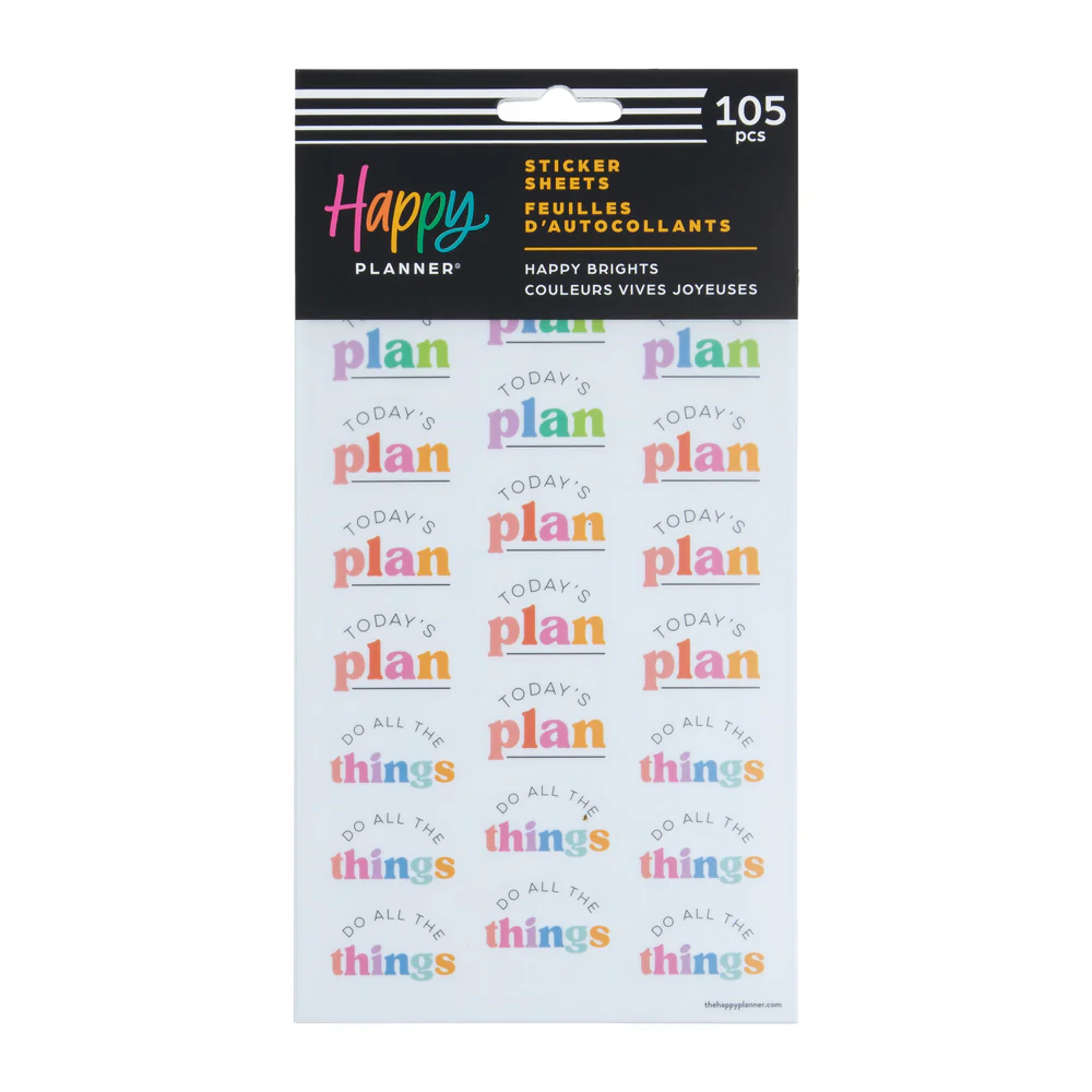 Happy Brights - 5 Sticker Sheets - The Happy Planner