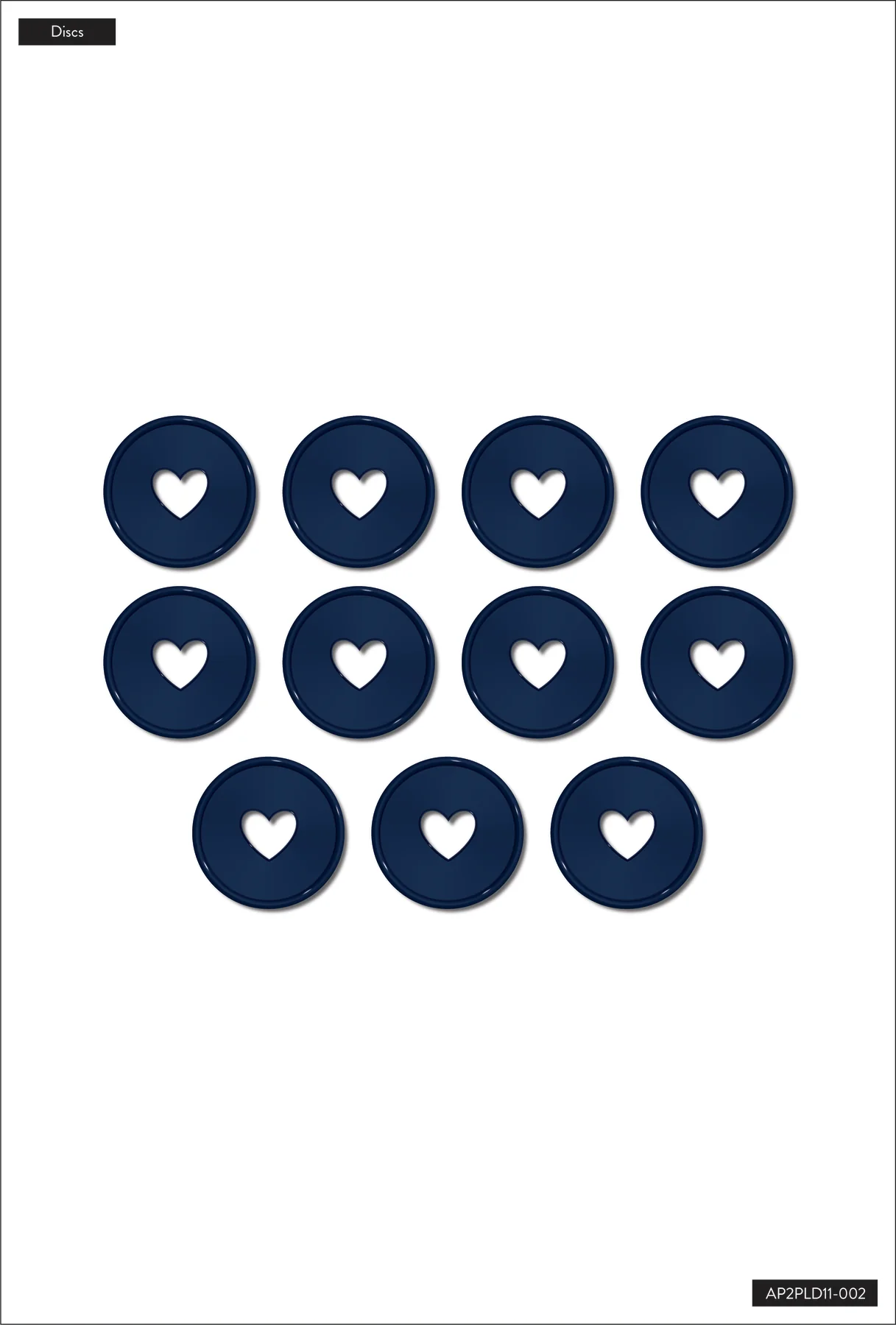 Indigo - Medium Plastic Disc Set