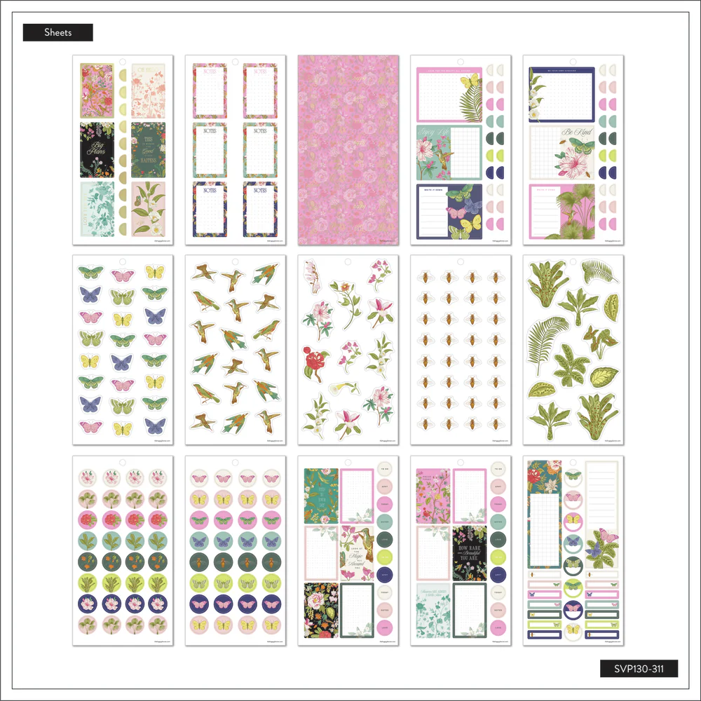 Feathers & Flowers - Value Pack Stickers 6 Feathers & Flowers - Value Pack Stickers