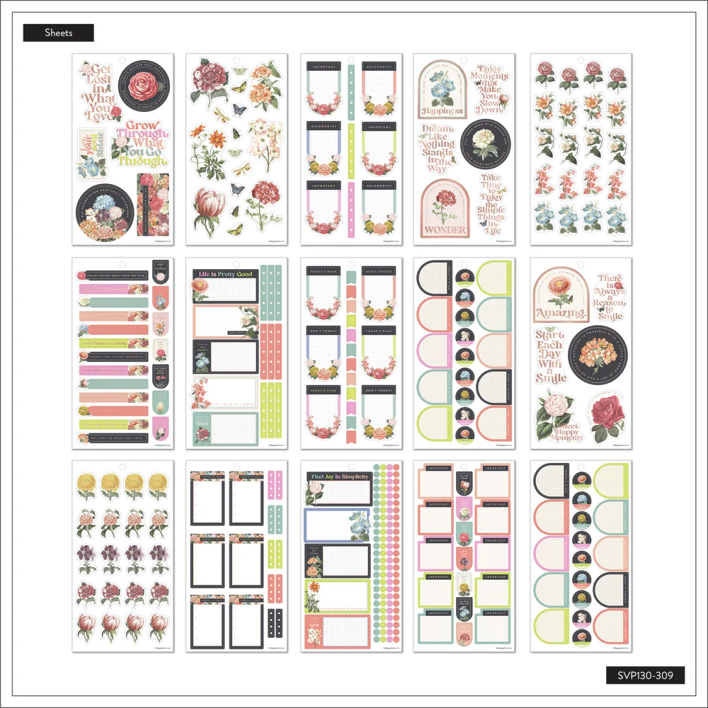 Gathered Flowers - Value Pack Stickers 7 Gathered Flowers - Value Pack Stickers