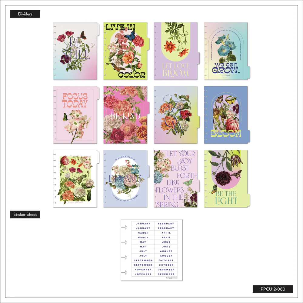 Undated Seeds of Joy Happy Planner - Classic Dashboard Layout - 12 Months 7 Undated Seeds of Joy Happy Planner - Classic Dashboard Layout - 12 Months