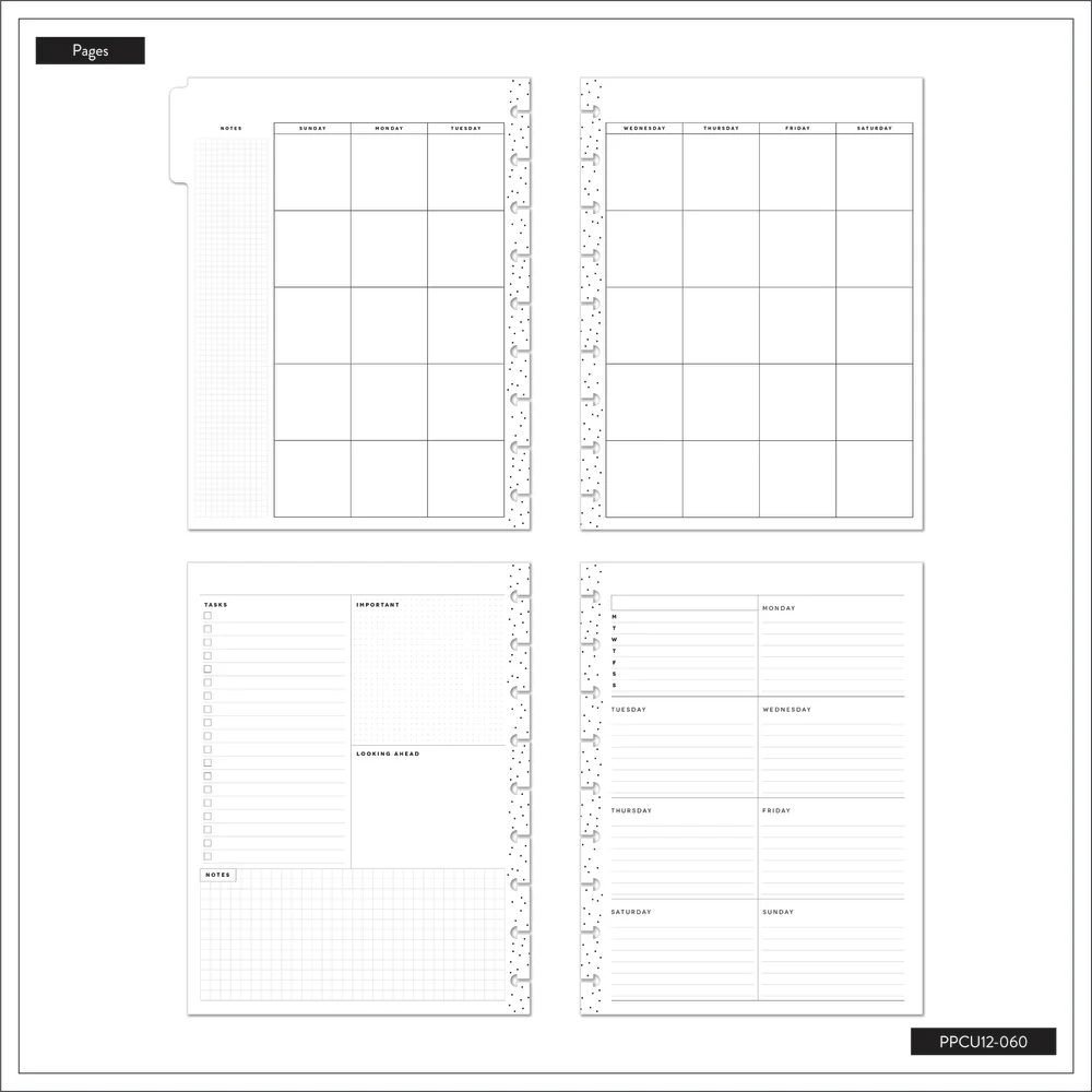 Undated Seeds of Joy Happy Planner - Classic Dashboard Layout - 12 Months 8 Undated Seeds of Joy Happy Planner - Classic Dashboard Layout - 12 Months