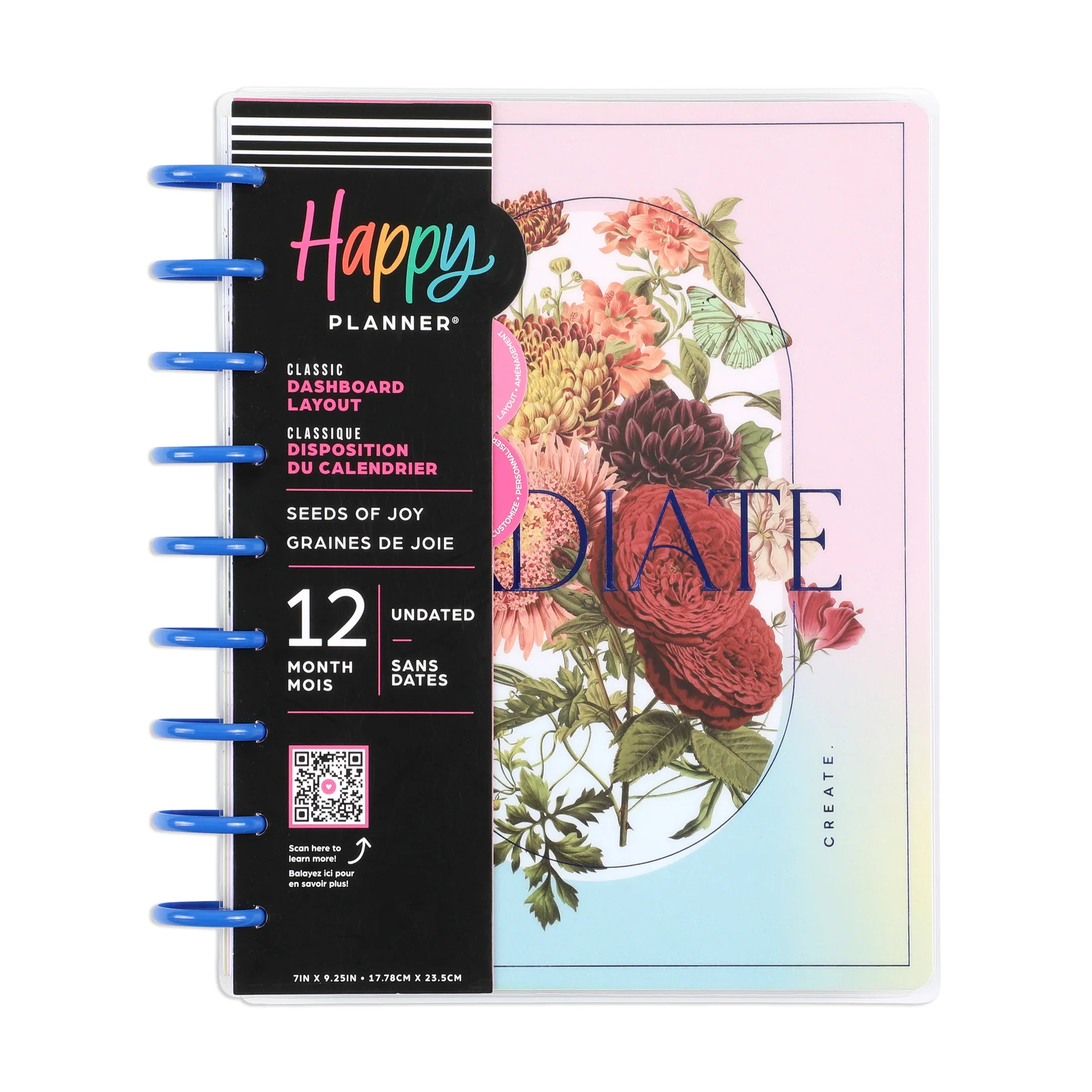 Undated Seeds of Joy Happy Planner - Classic Dashboard Layout - 12 Months 9 Undated Seeds of Joy Happy Planner - Classic Dashboard Layout - 12 Months