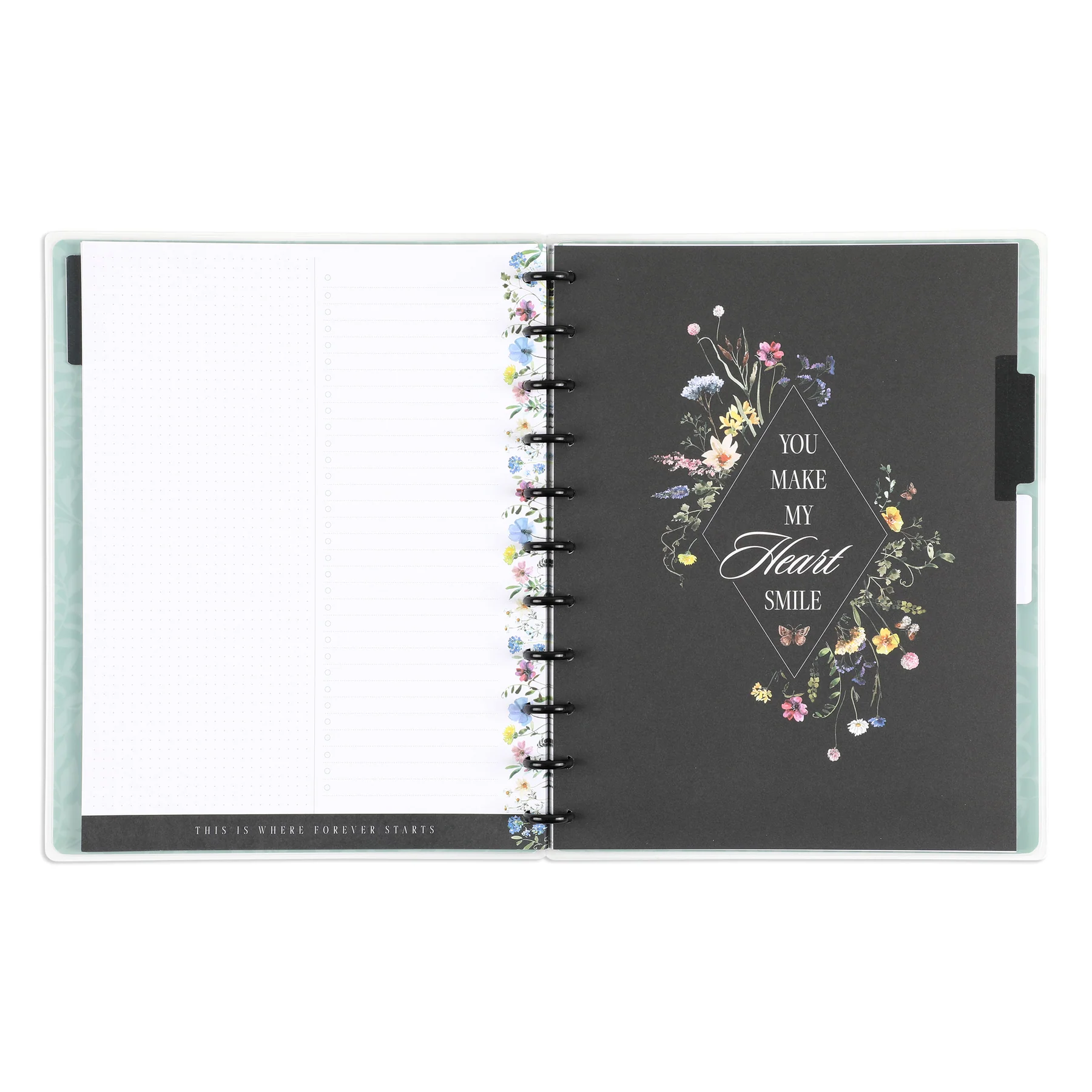 Blooming Romance Wedding - Dot Grid + Checklist Pages Notebook - 60 Sheets 4 Blooming Romance Wedding - Dot Grid + Checklist Pages Notebook - 60 Sheets