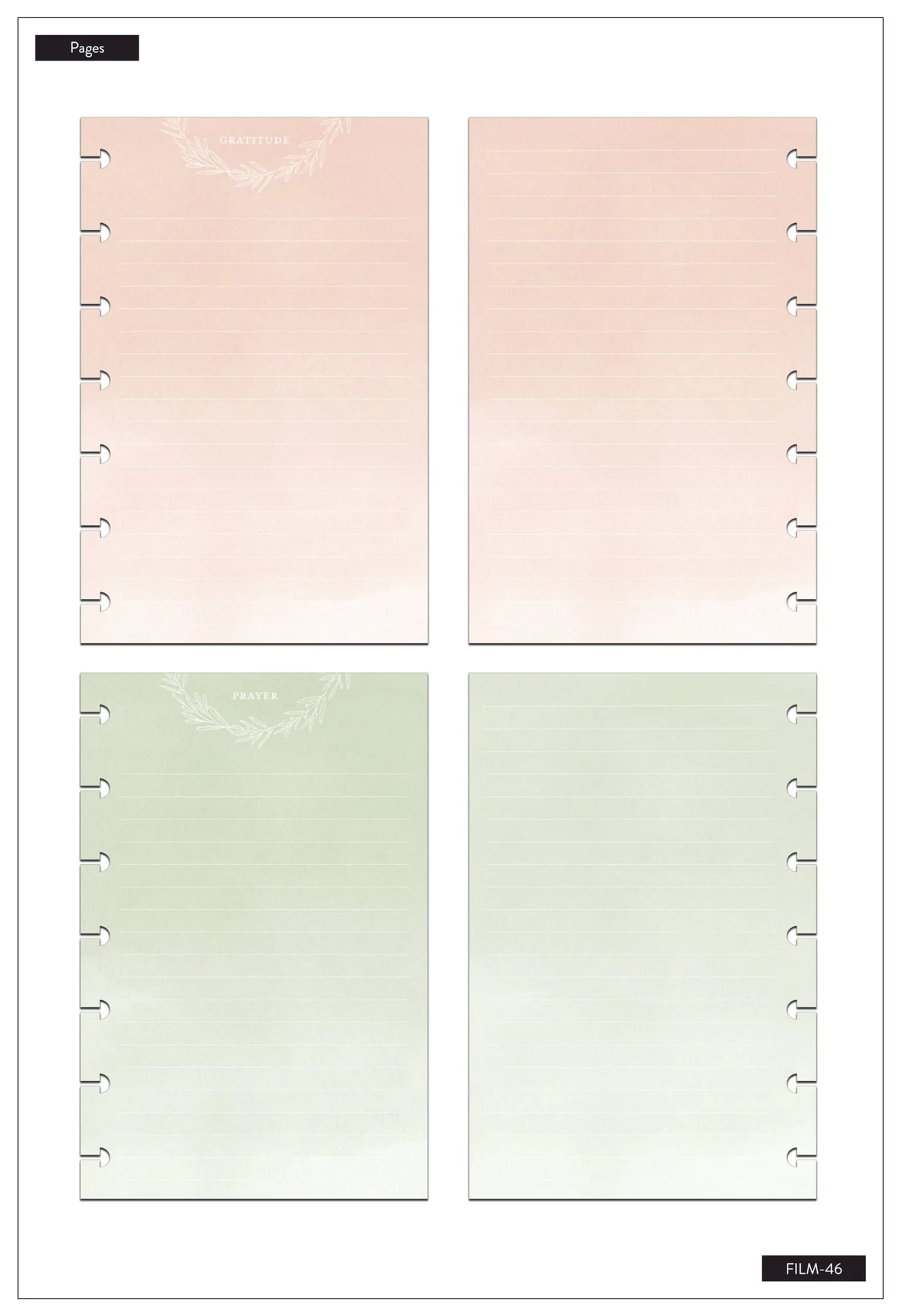 Faith Disciplines Filler Paper - Mini