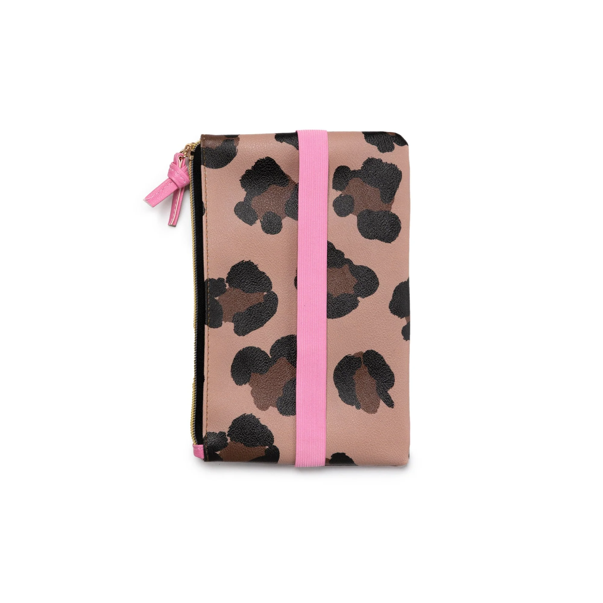 Leopard Classic Banded Pouch With Pen Loop