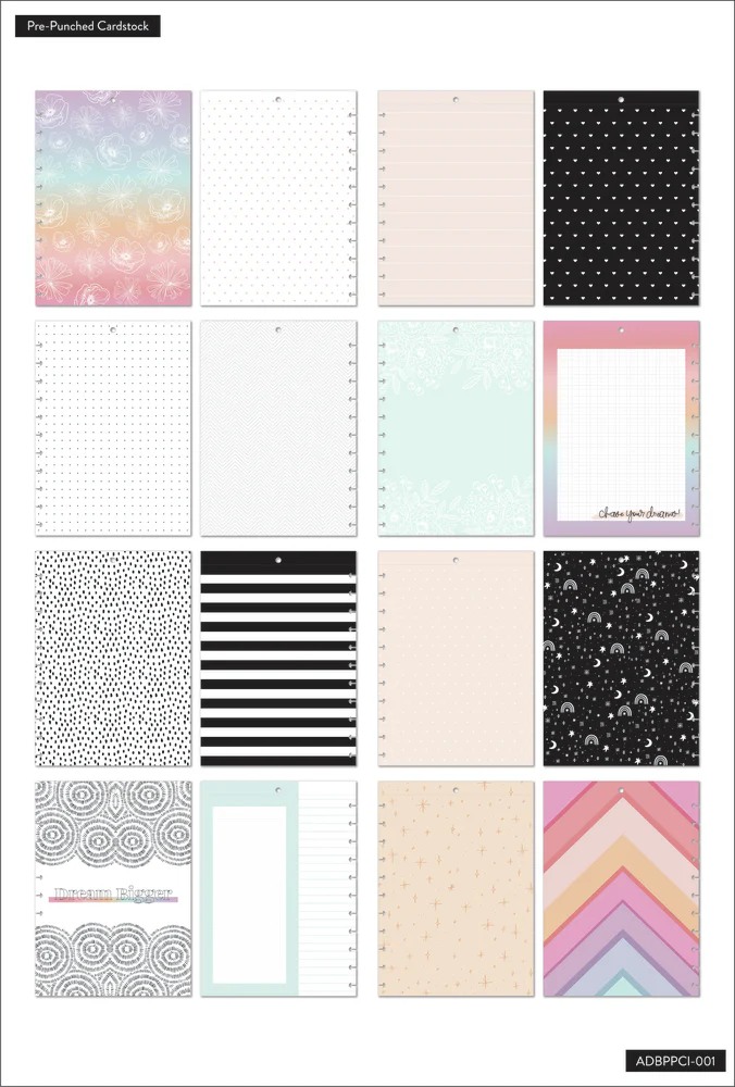 Happy Memory Keeping® - Muted Colors Big Pre-Punched Cardstock 11 Happy Memory Keeping® - Muted Colors Big Pre-Punched Cardstock